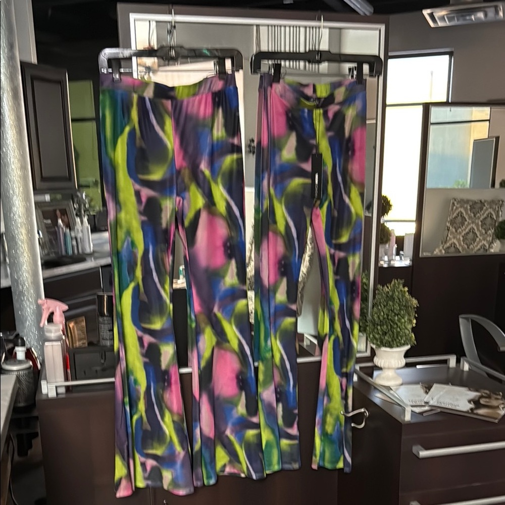 Fashion Nova Multicolor Boot Cut Pants festival edc festival